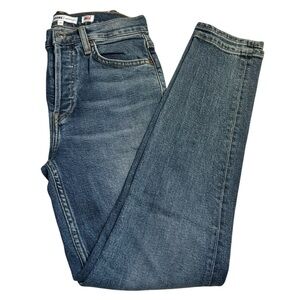 RE/DONE Jeans Size 24 Originals 90s High Rise Ankle Crop Mid-70s Wash Made USA